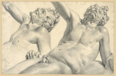 Betrunkener Satyr von Adolph Menzel