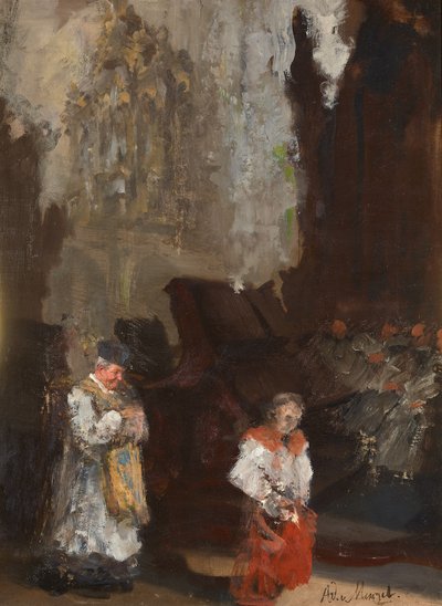 Chorgestühl im Mainzer Dom. Unvollendet von Adolph Menzel