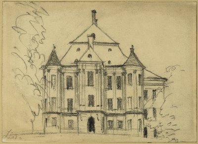 Das Schloss in Lissa von Adolph Menzel
