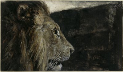 Der Löwenkopf. Aus dem "Kinderalbum" von Adolph Menzel