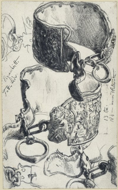 Hundehalsband für einen "Saupacker" aus dem 17. Jahrhundert, Historisches Museum, Dresden von Adolph Menzel