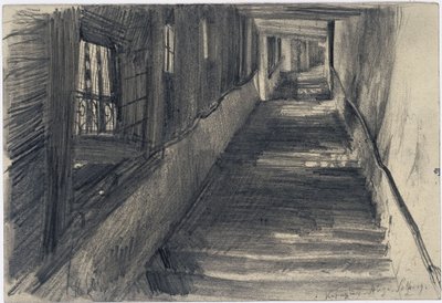 Kapuzinerstiege in Salzburg von Adolph Menzel