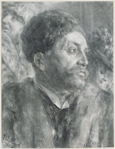 Nach der Matinée von Adolph Menzel