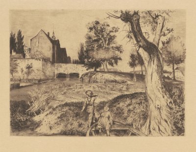 Der Schafgraben von Adolph Menzel
