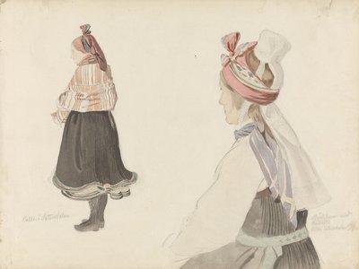 Kleidungsstudien, Valle in Setesdal von Adolph Tidemand