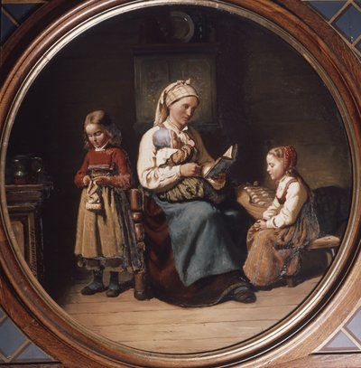 Mutter unterrichtet von Adolph Tidemand