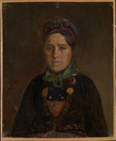 Porträt von Ingeborg Skjønne aus Numedal von Adolph Tidemand