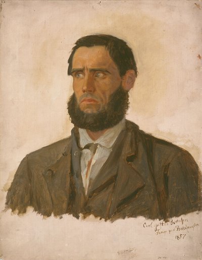 Porträt des Gefangenen Carl Gustav Svendsen von Adolph Tidemand
