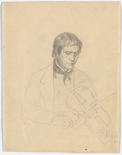Der Geigenspieler Torgeir Augundsson von Adolph Tidemand