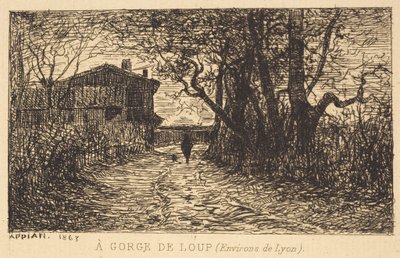 Eine Schlucht von Loup von Adolphe Appian