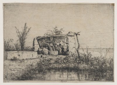 Ein Wasserrad in Bordighera (Italien) von Adolphe Appian