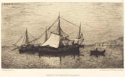 Küstenboote von Adolphe Appian