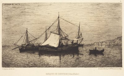 Küstenfrachtboote von Adolphe Appian