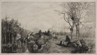 Ufer eines Baches in Rossillon, 1867 von Adolphe Appian