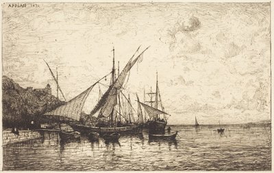 Der Hafen von Monaco von Adolphe Appian