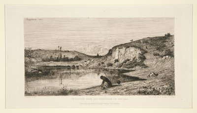 Ein Felsen in den Gemeindewiesen von Rix (Ain) von Adolphe Appian