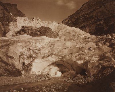Schweiz. Grindelwald, Oberer Gletscher, Quelle der Lütschine von Adolphe Braun