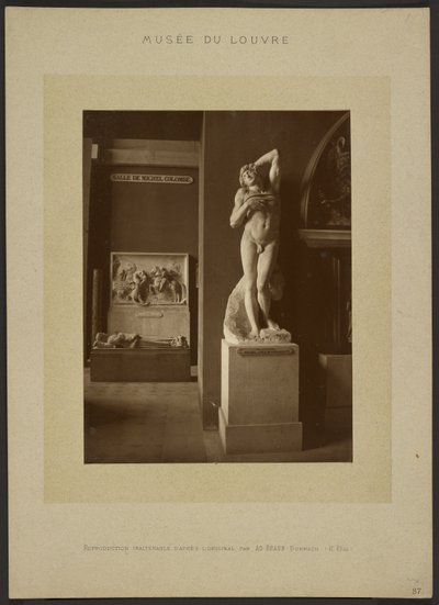 Der sterbende Sklave von Michelangelo, Musée du Louvre von Adolphe Braun