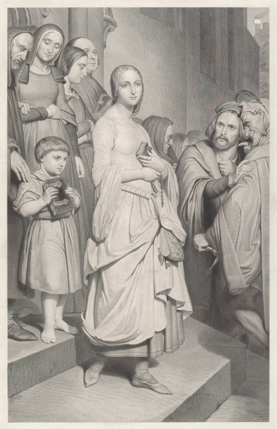 Faust sieht Margarete zum ersten Mal von Adolphe Caron after Ary Scheffer