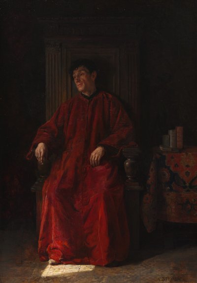 Richter in roter Robe, ca. 1890 von Adolphe Charles Edouard Steinheil