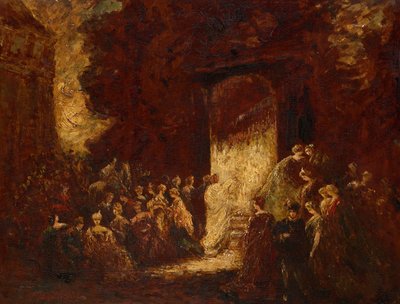 Nachmittagsfest, ca. 1880 von Adolphe Joseph Thomas Monticelli