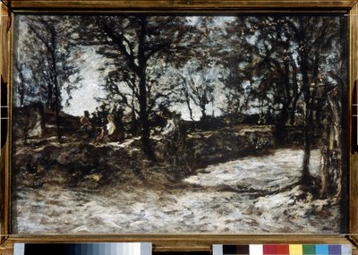 Landschaft. Fontainebleau von Adolphe Joseph Thomas Monticelli