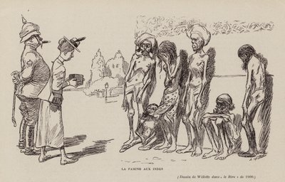 Hungersnot in Indien von Adolphe Leon Willette