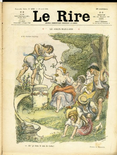 Illustration von Adolphe dit Willette für das Cover von Le Rire von Adolphe Leon Willette