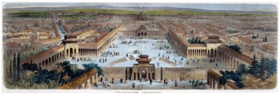 Ansicht der Stadt Peking vom Süden aus gesehen, China, Mitte des 19. Jahrhunderts von Adolphe Rouargue