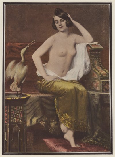 Der Favorit, Frau mit einem Vogel von Adolphe Weisz