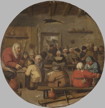 Innenansicht einer Schule von Adriaen Brouwer
