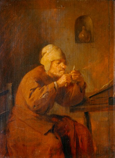 Le tailleur de plumes - der Federenschärfer von Adriaen Brouwer