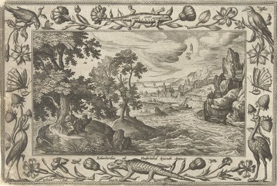 Apostel Johannes auf Patmos von Adriaen Collaert