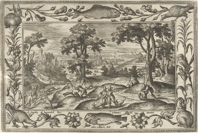 Hasenjagd von Adriaen Collaert
