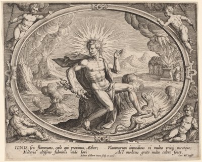 Ignis (Feuer) von Adriaen Collaert