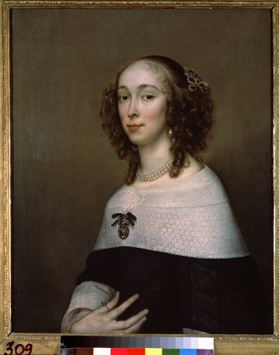 Porträt einer Dame von Adriaen Hanneman