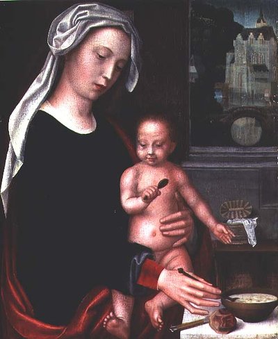 Madonna mit Kind von Adriaen Isenbrandt or Isenbrant