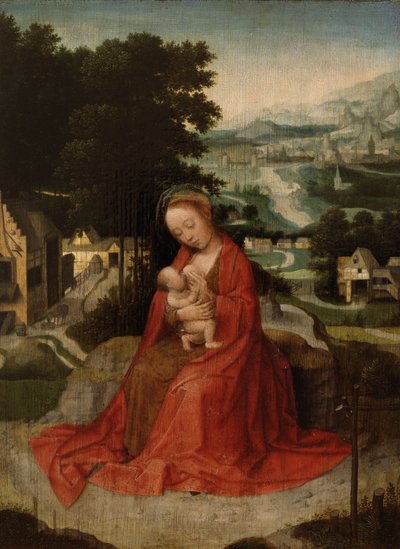 Die Rast auf der Flucht nach Ägypten, um 1520-30 von Adriaen Isenbrandt or Isenbrant