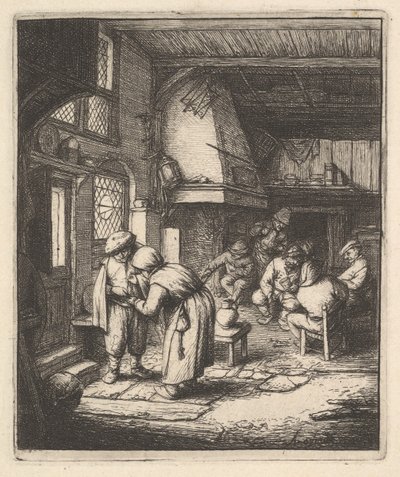 Bauer bezahlt seine Rechnung von Adriaen Jansz. van Ostade