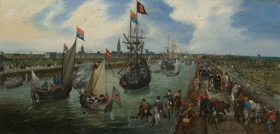 Die Abreise eines Würdenträgers aus Middelburg von Adriaen Pietersz van de Venne