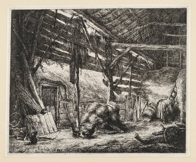 Die Scheune von Adriaen van Ostade