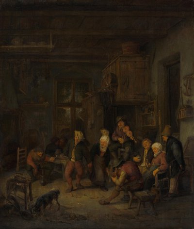 Lustige Bauerngesellschaft von Adriaen van Ostade
