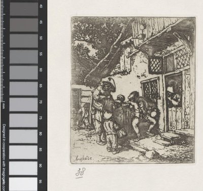 Wandernde Musiker von Adriaen van Ostade