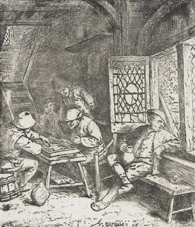 Die Backgammon-Spieler von Adriaen van Ostade