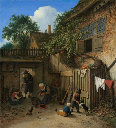 Der Hof des Landhauses von Adriaen van Ostade