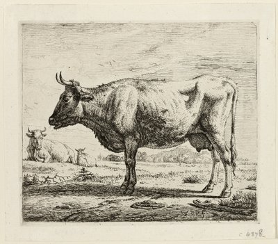 Zwei Kühe und ein Schaf von Adriaen van de Velde