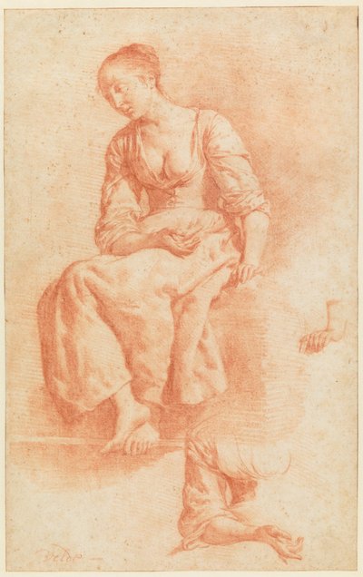 Sitzendes Mädchen von Adriaen van de Velde