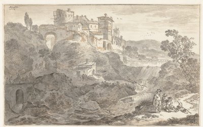 Italienische Landschaft von Adriaen van der Cabel