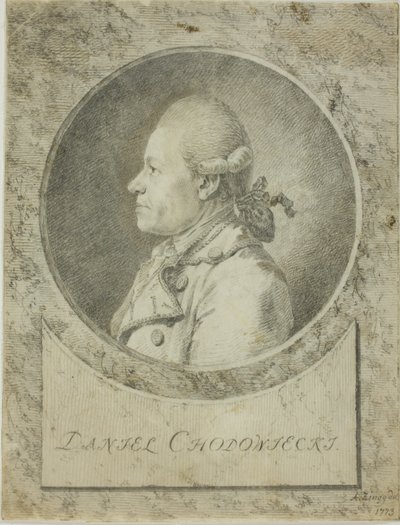 Profil von Daniel Chodowiecki von Adrian Zingg