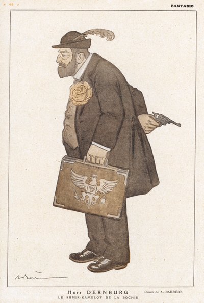 Bernhard Dernburg, deutscher Politiker und Bankier von Adrien Barrere